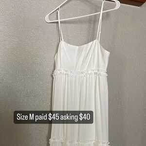 Maxi white bridal dress